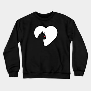 Cat Heart Crewneck Sweatshirt